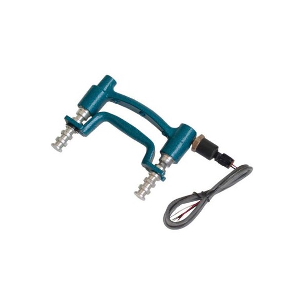 Baseline Hydraulic Hand Dynamometer, 300 lb. Analog Output Signal, No Gauge, Blue
